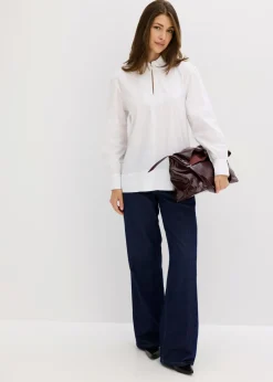 Blusa oversize con mangas voluminosas