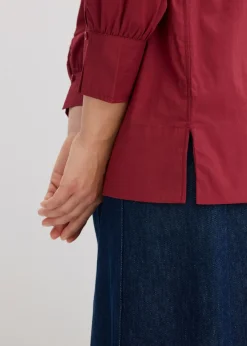 Blusa oversize con mangas voluminosas