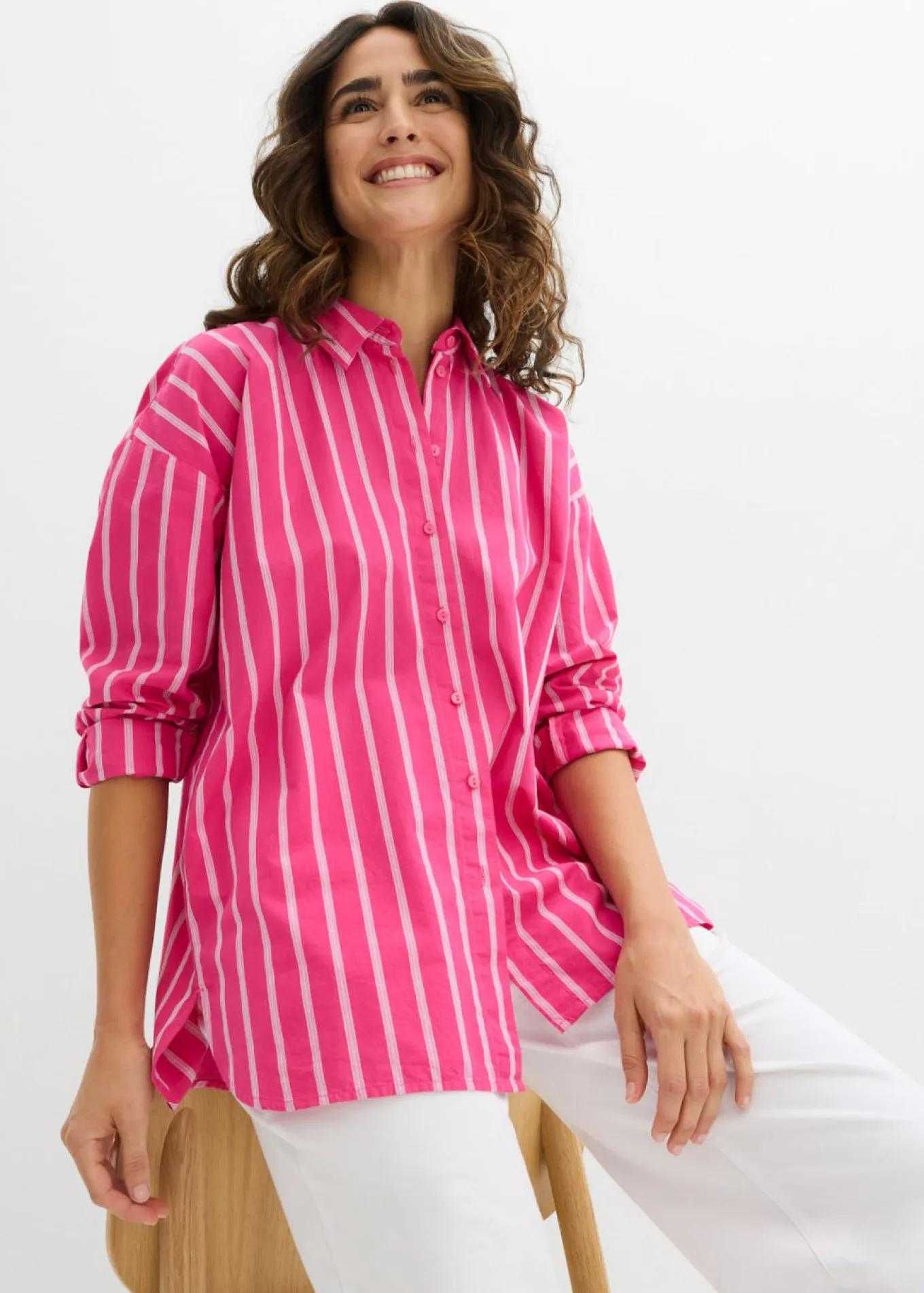 Blusa oversize de algodón puro