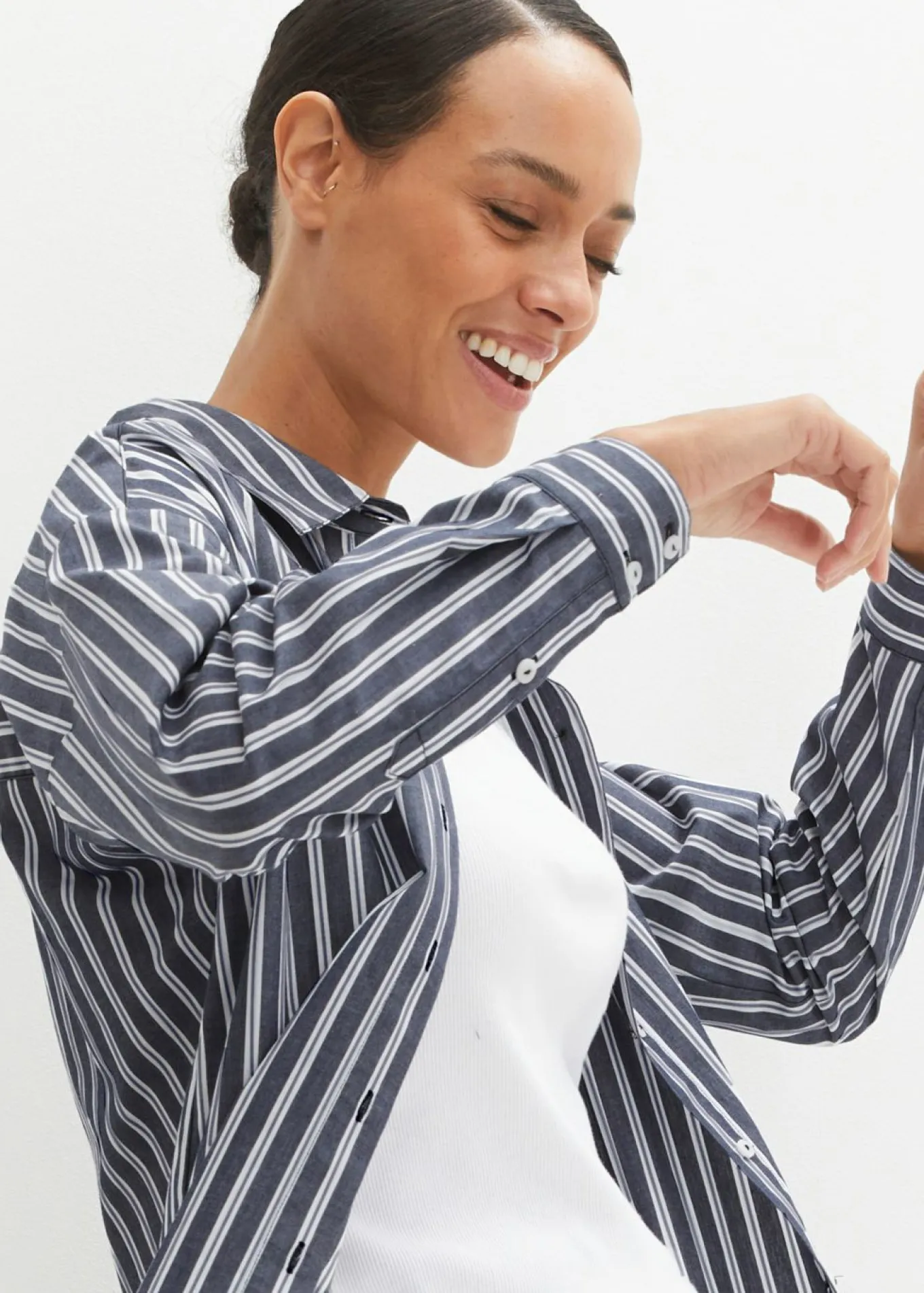 Blusa oversize de algodón puro