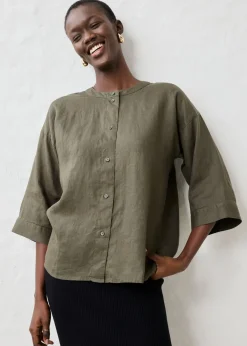 Blusa oversize de lino puro