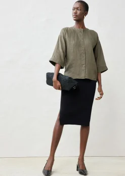 Blusa oversize de lino puro