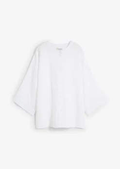 Blusa oversize de lino puro