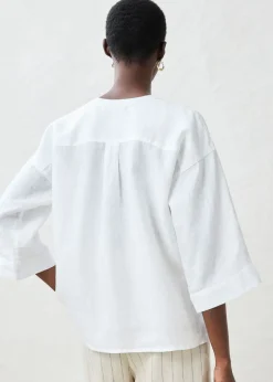 Blusa oversize de lino puro