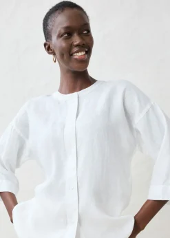 Blusa oversize de lino puro