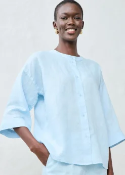 Blusa oversize de lino puro