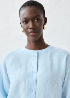 Blusa oversize de lino puro
