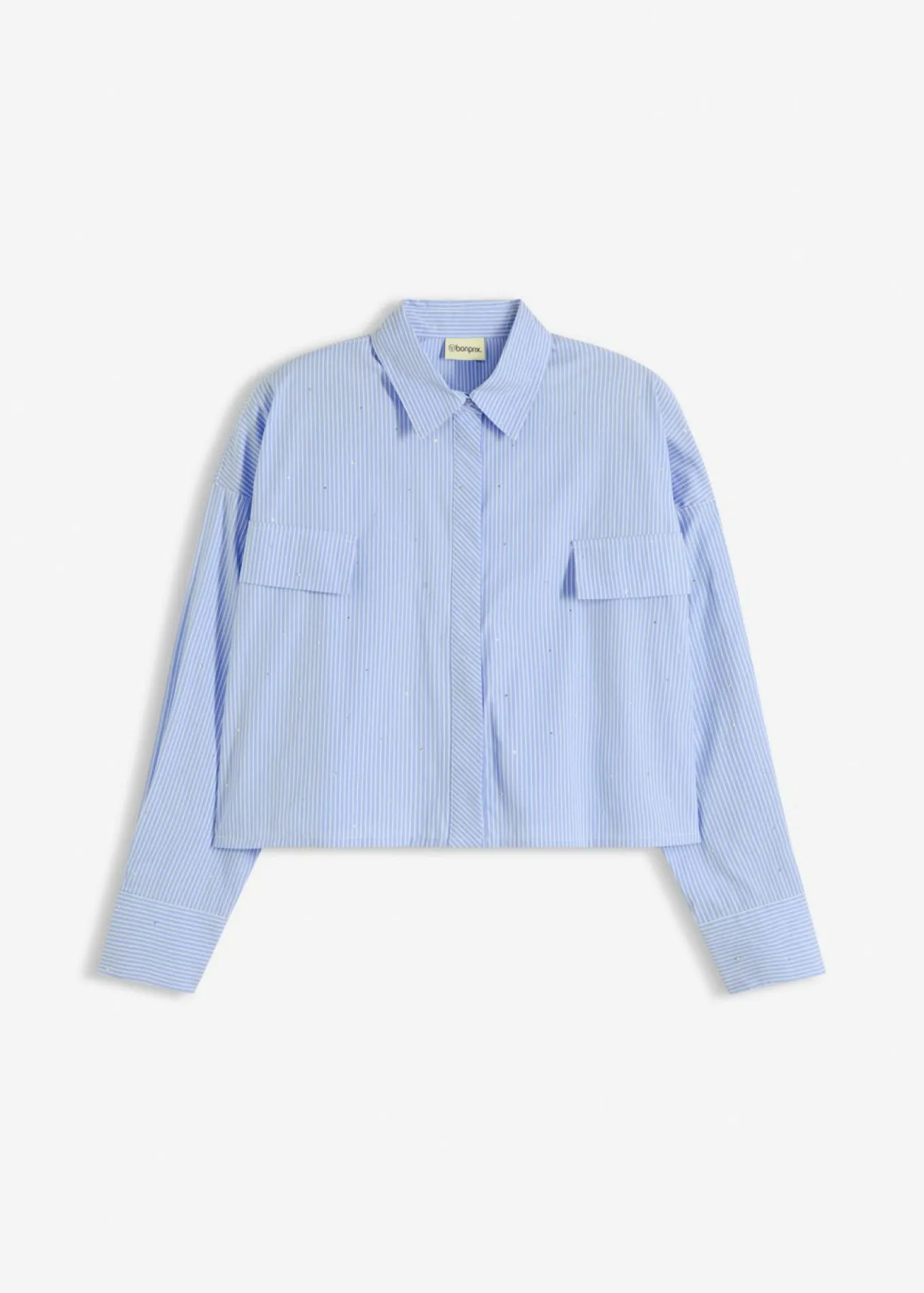 Blusa oversize de mezcla de algodón