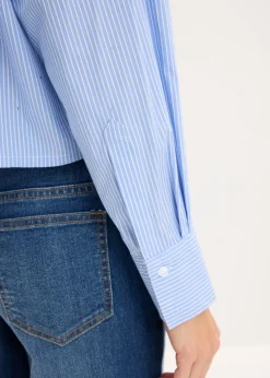Blusa oversize de mezcla de algodón