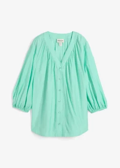 Blusa oversize de mezcla de viscosa suave