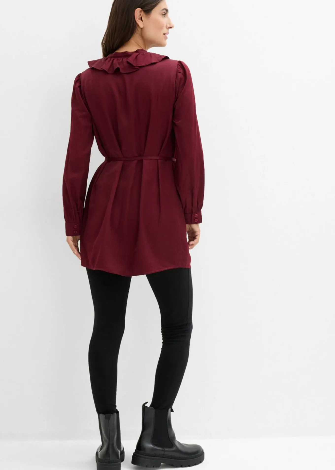 Blusa premamá de satén fluido