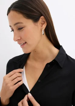 Blusa premamá/de lactancia de viscosa