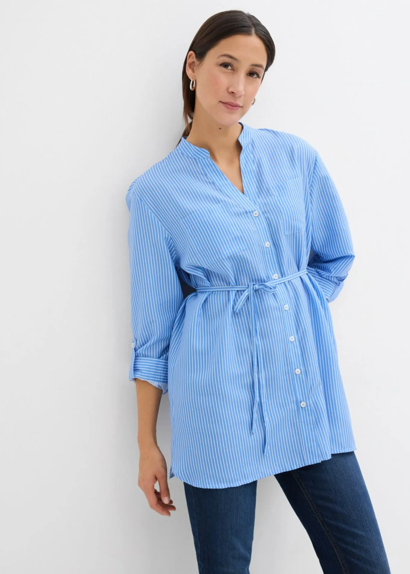 Blusa premamá/de lactancia de algodón
