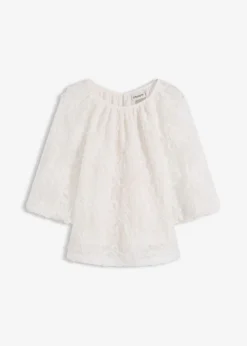 Blusa sin cierre con estampado floral texturizado