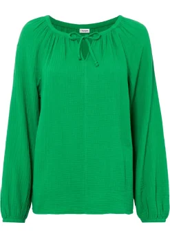Blusa sin cierre de muselina ligera