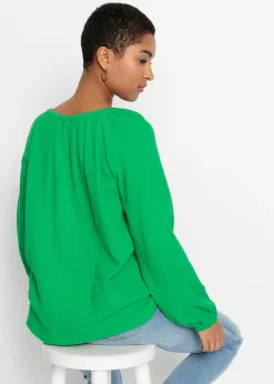 Blusa sin cierre de muselina ligera