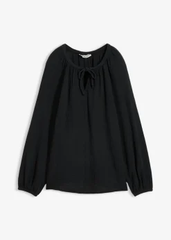 Blusa sin cierre de muselina ligera