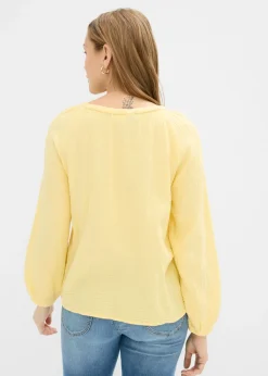 Blusa sin cierre de muselina ligera