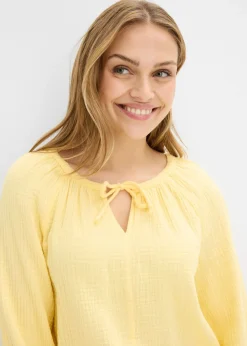 Blusa sin cierre de muselina ligera