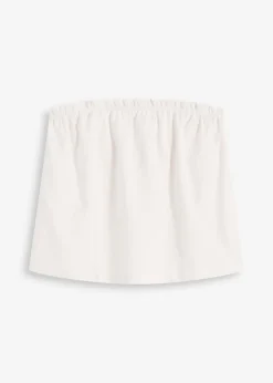 Blusa sin mangas con contenido de lino