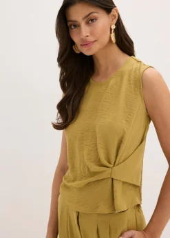 Blusa sin mangas con nudos