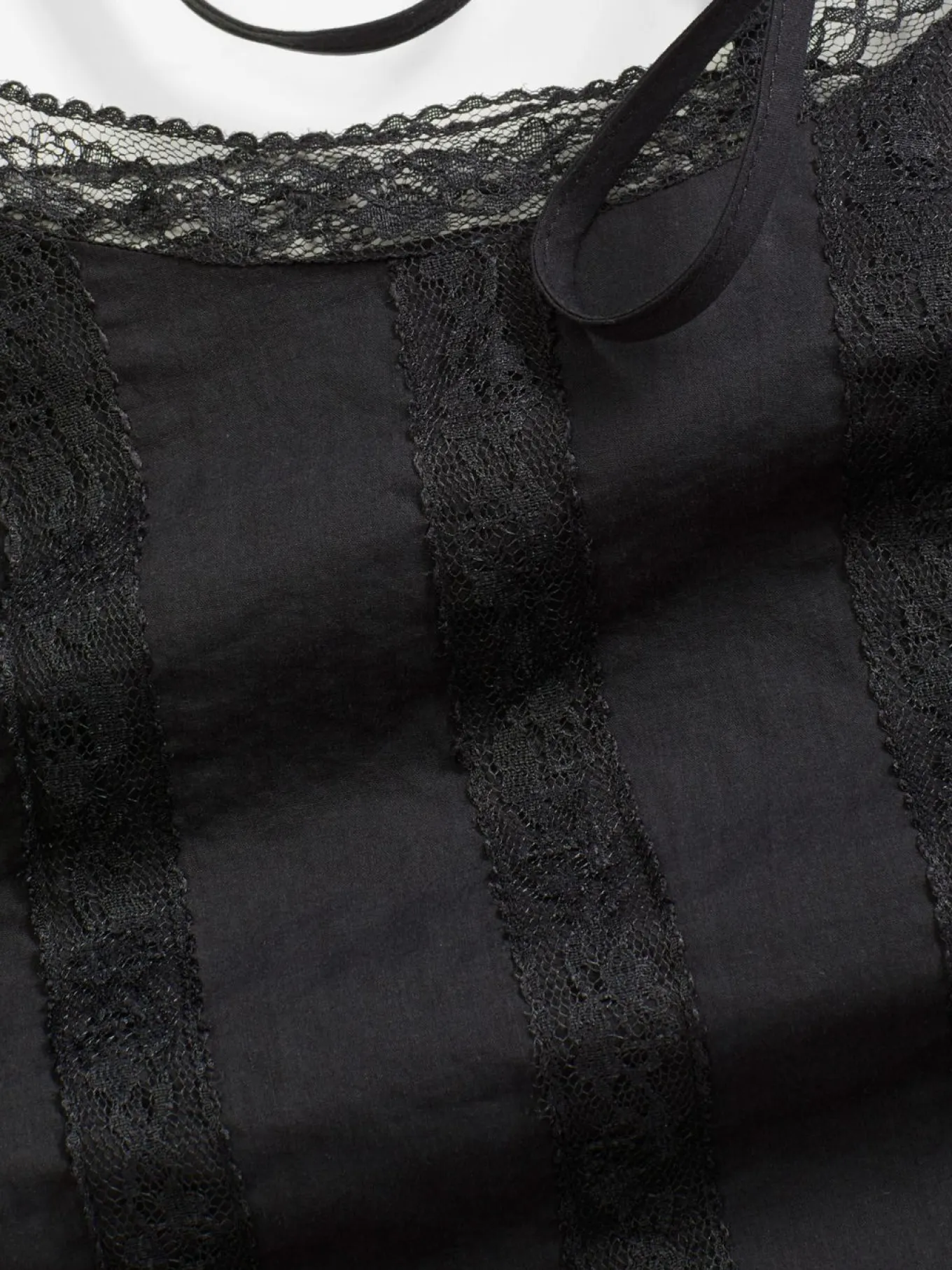 Blusa sin mangas de algodón puro con bordado calado