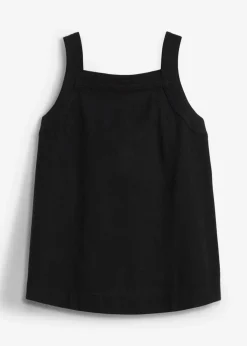 Blusa sin mangas de mezcla de viscosa con detalle de lazo en la parte trasera