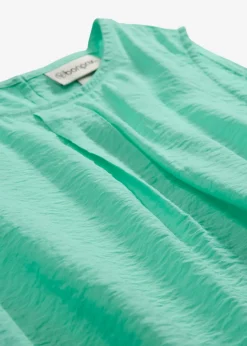Blusa sin mangas de mezcla de viscosa fluida