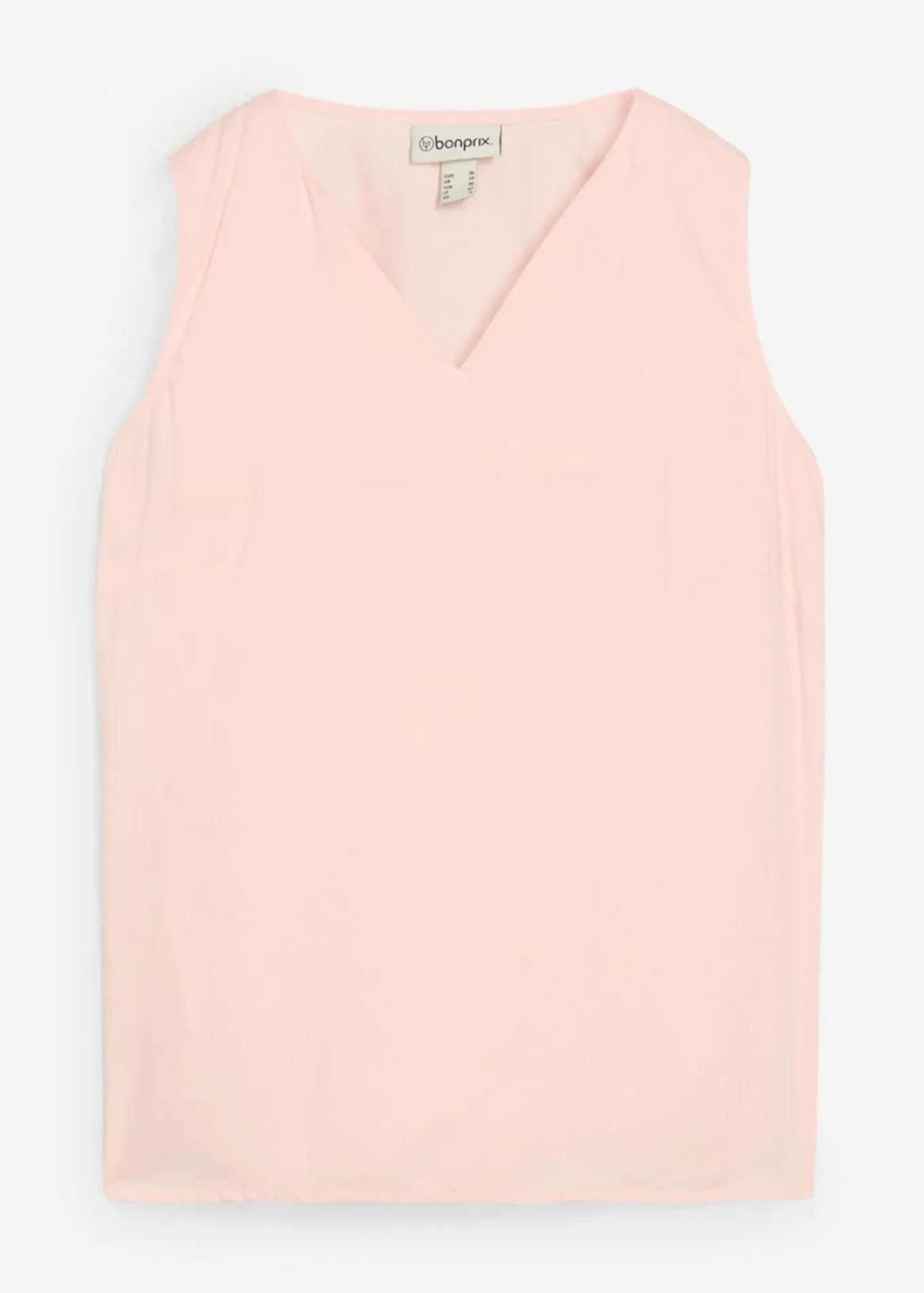 Blusa sin mangas de viscosa suave