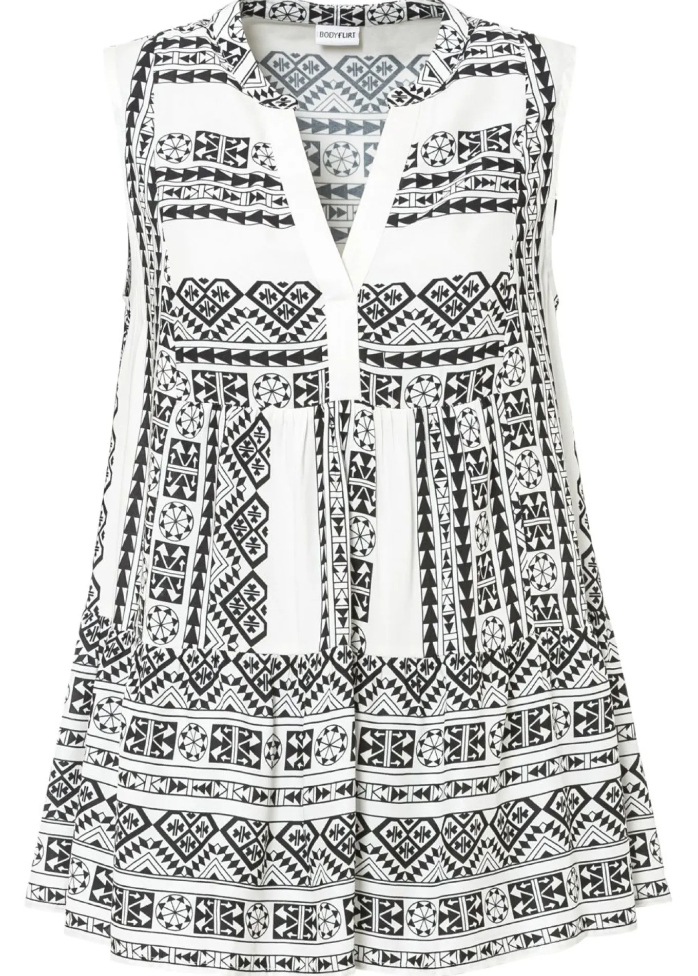 Blusa sin mangas de viscosa suave