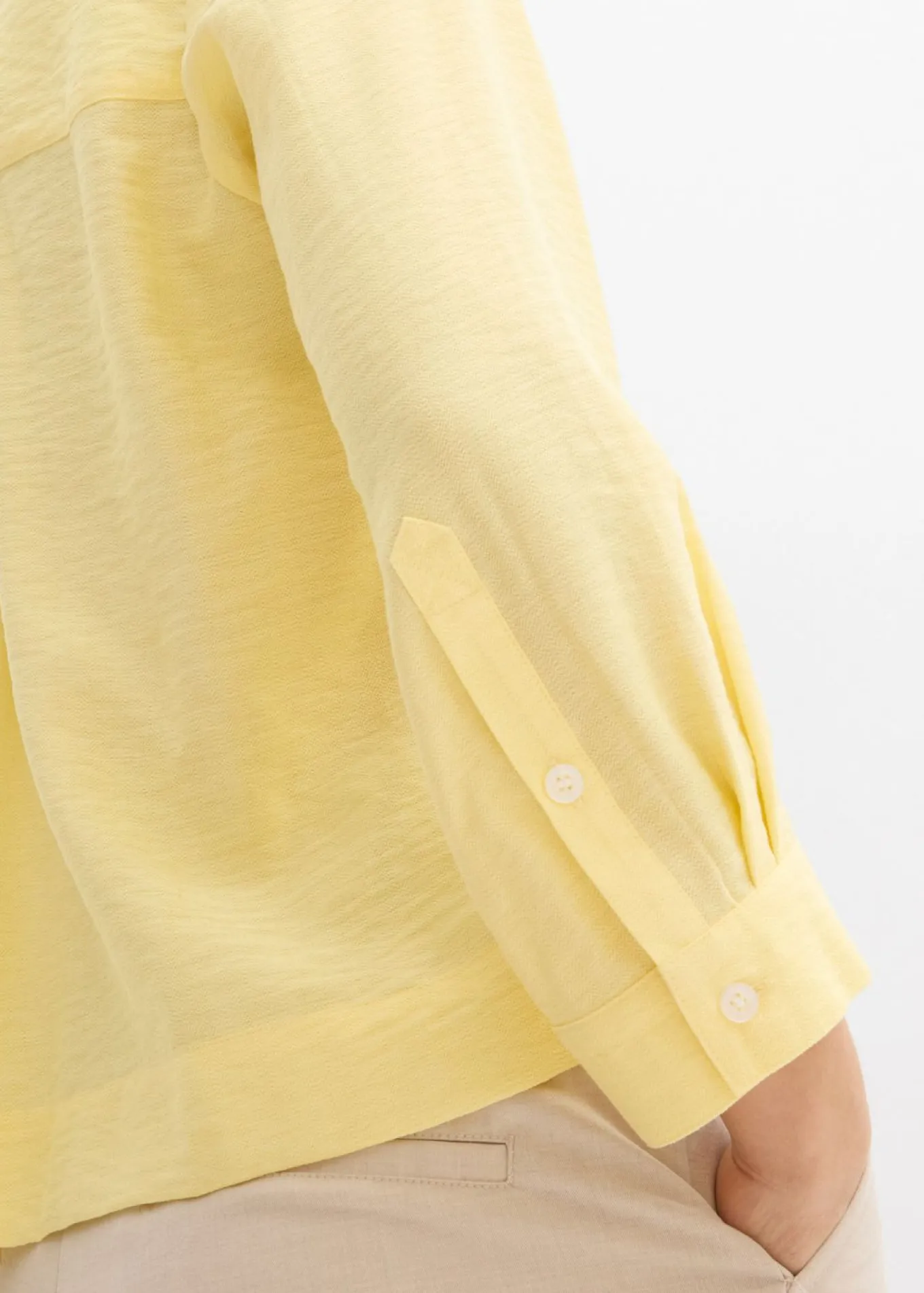 Blusa tipo boxy de mezcla de viscosa