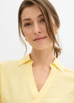 Blusa tipo boxy de mezcla de viscosa