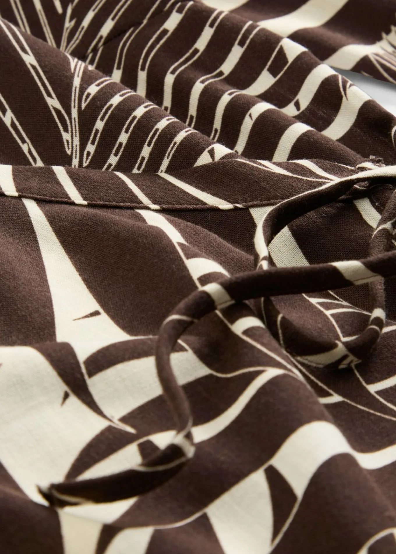 Blusa tipo kimono con aspecto de lino