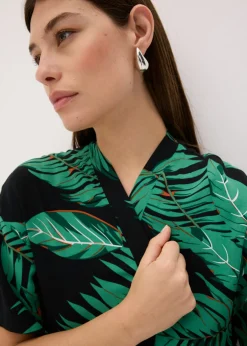Blusa tipo kimono de viscosa fluida