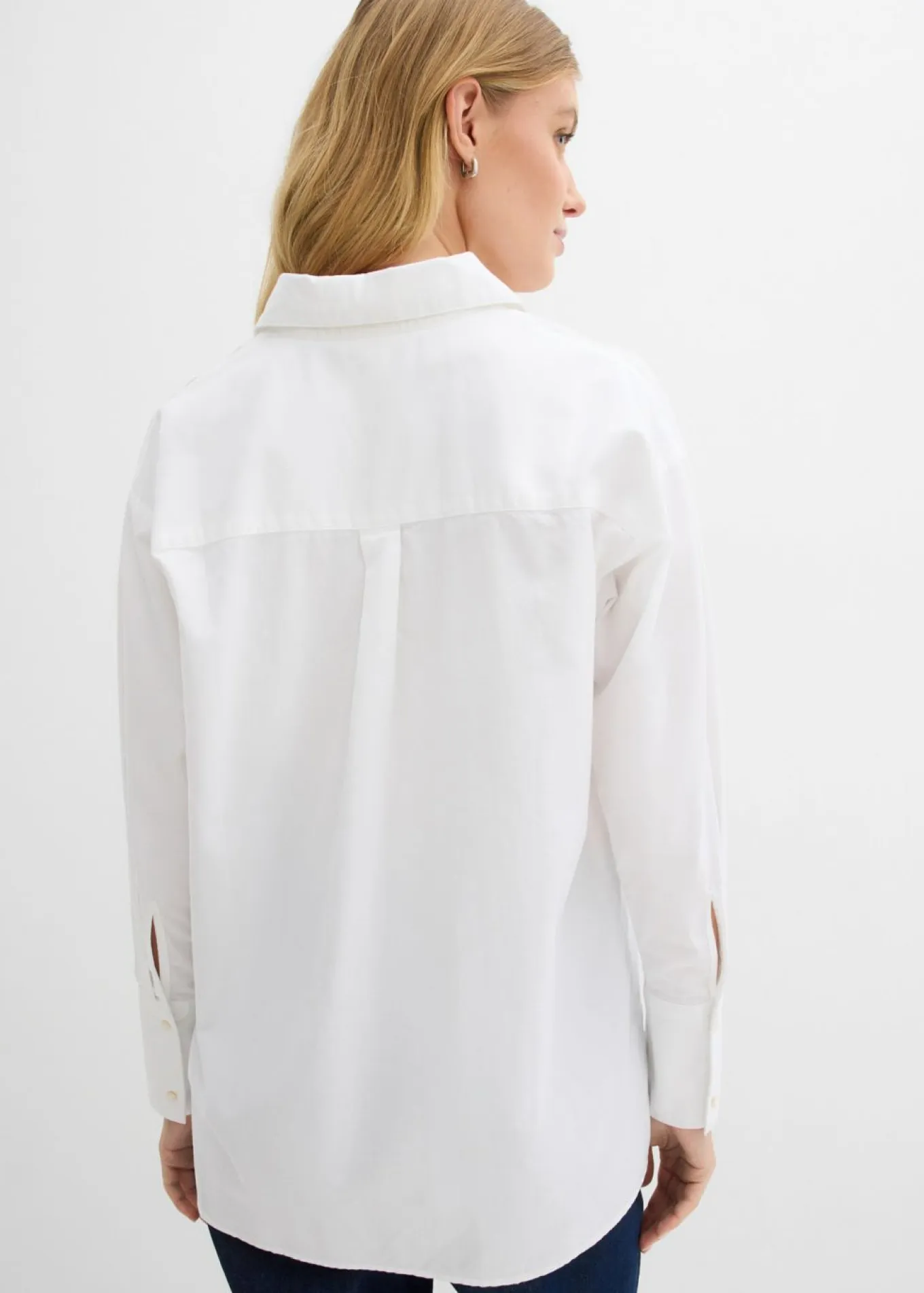 Blusa tipo Oxford de algodón orgánico