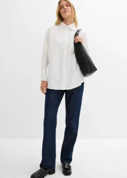 Blusa tipo Oxford de algodón orgánico