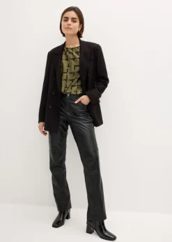 Blusa tipo túnica con mangas de murciélago