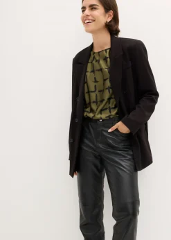 Blusa tipo túnica con mangas de murciélago