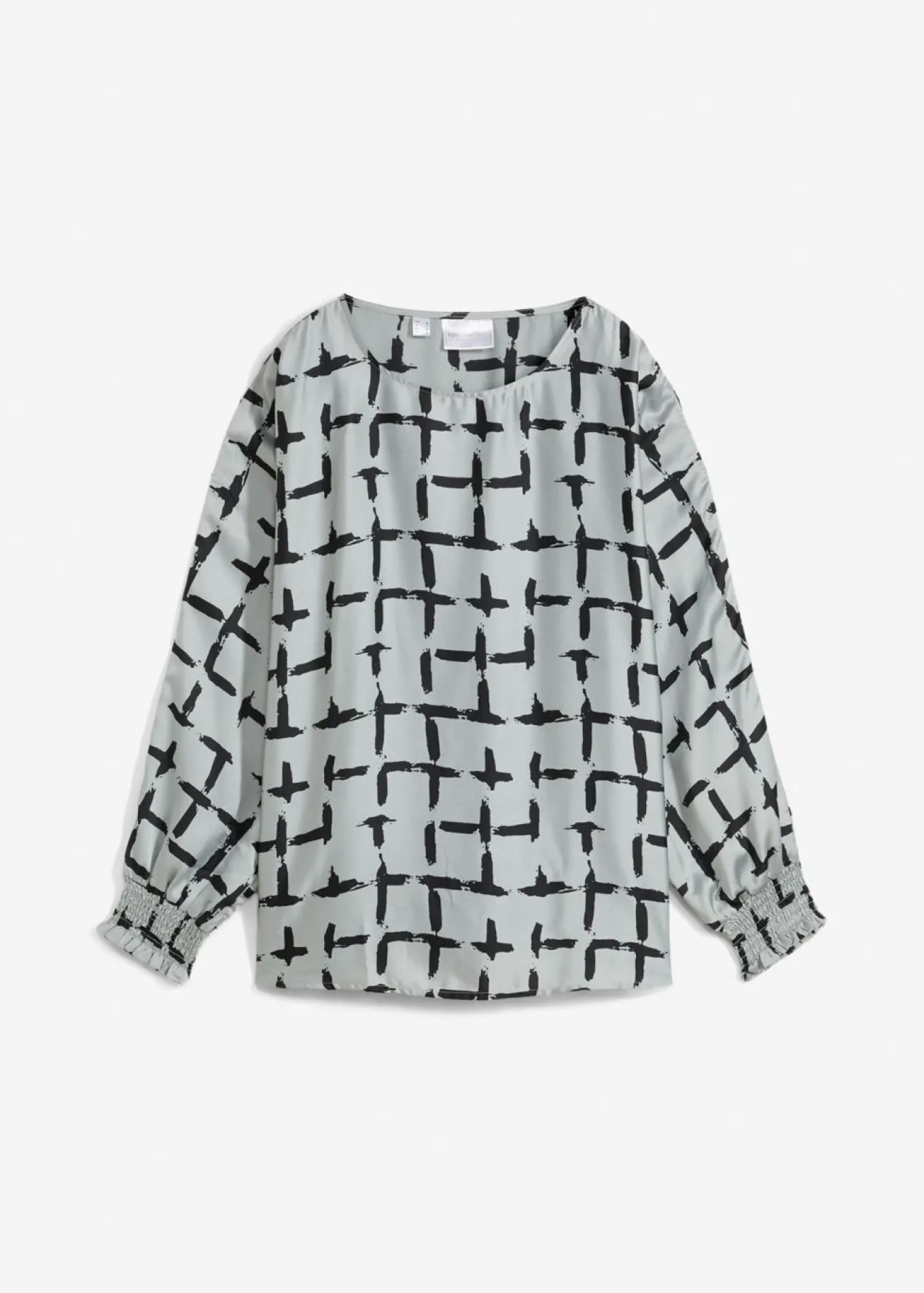 Blusa tipo túnica con mangas de murciélago