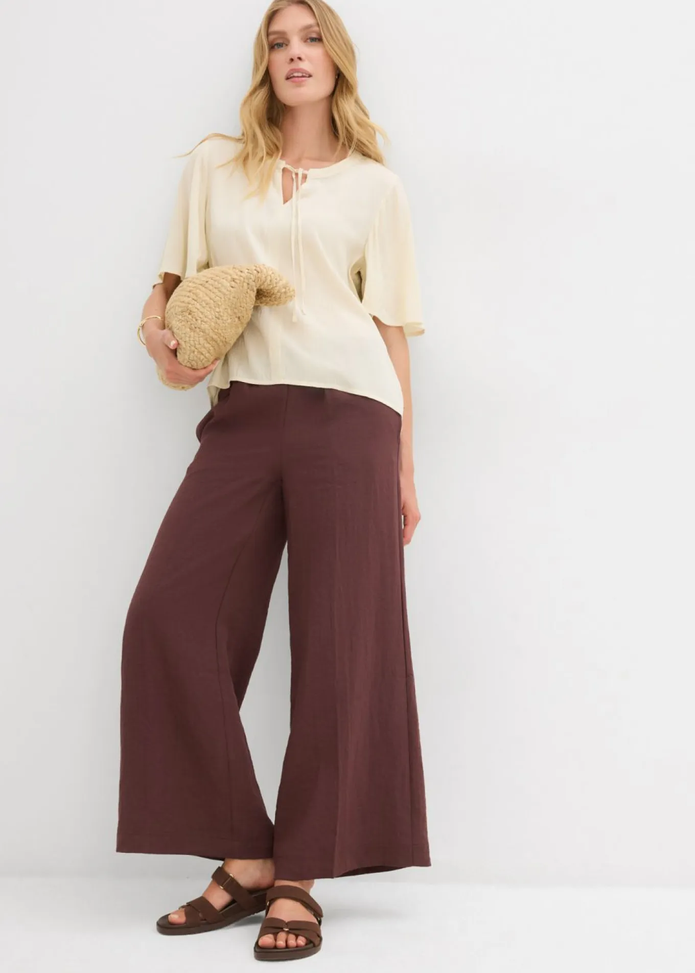 Blusa tipo túnica con mangas de murciélago