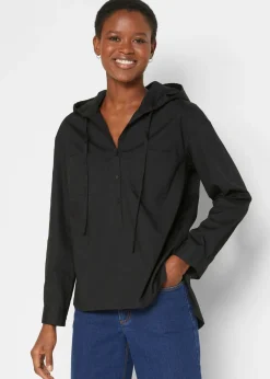Blusa tipo túnica de algodón orgánico puro