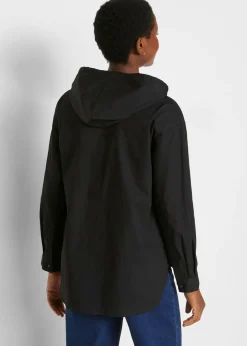 Blusa tipo túnica de algodón orgánico puro