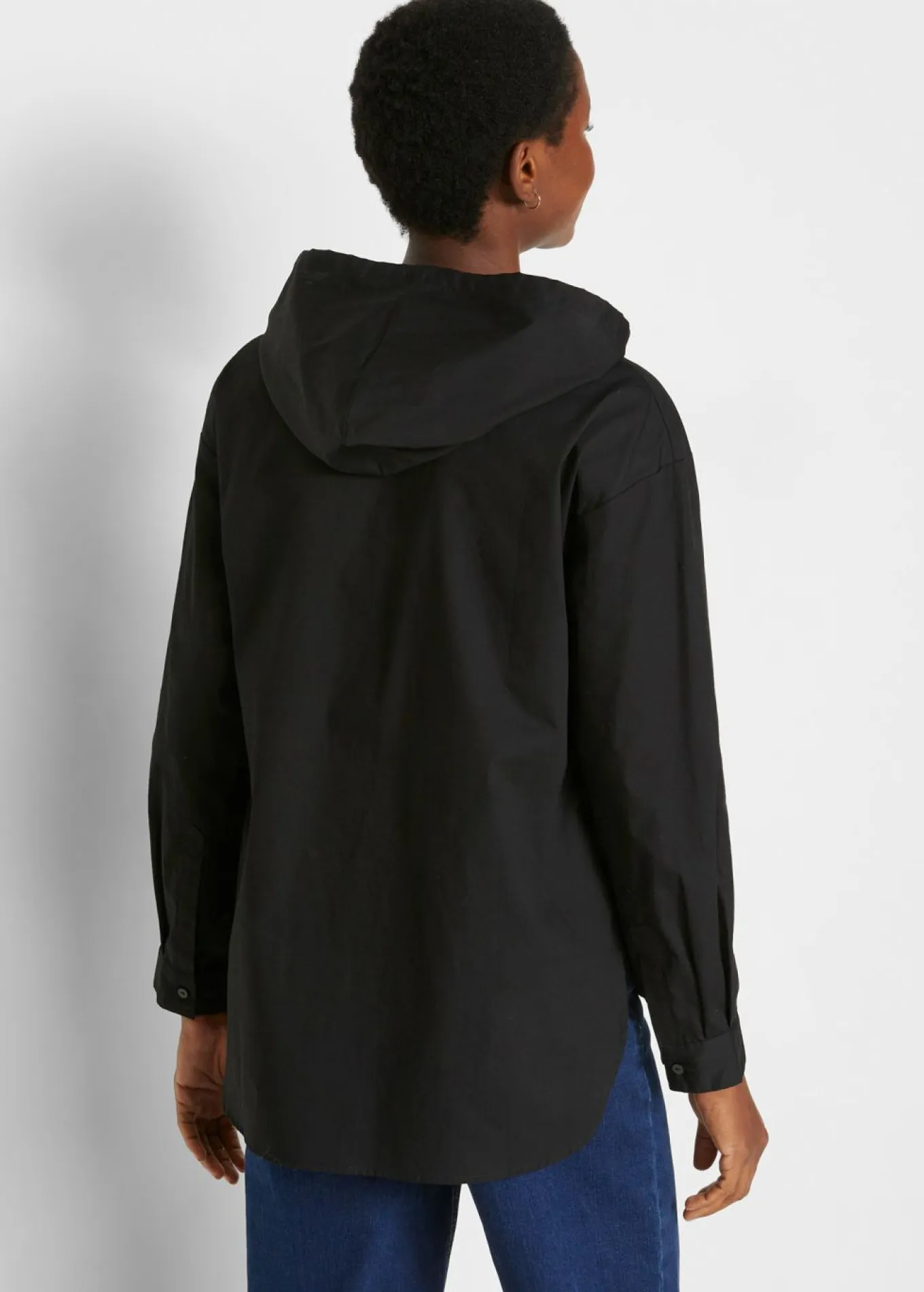 Blusa tipo túnica de algodón orgánico puro