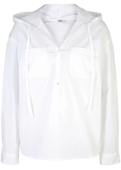 Blusa tipo túnica de algodón orgánico puro