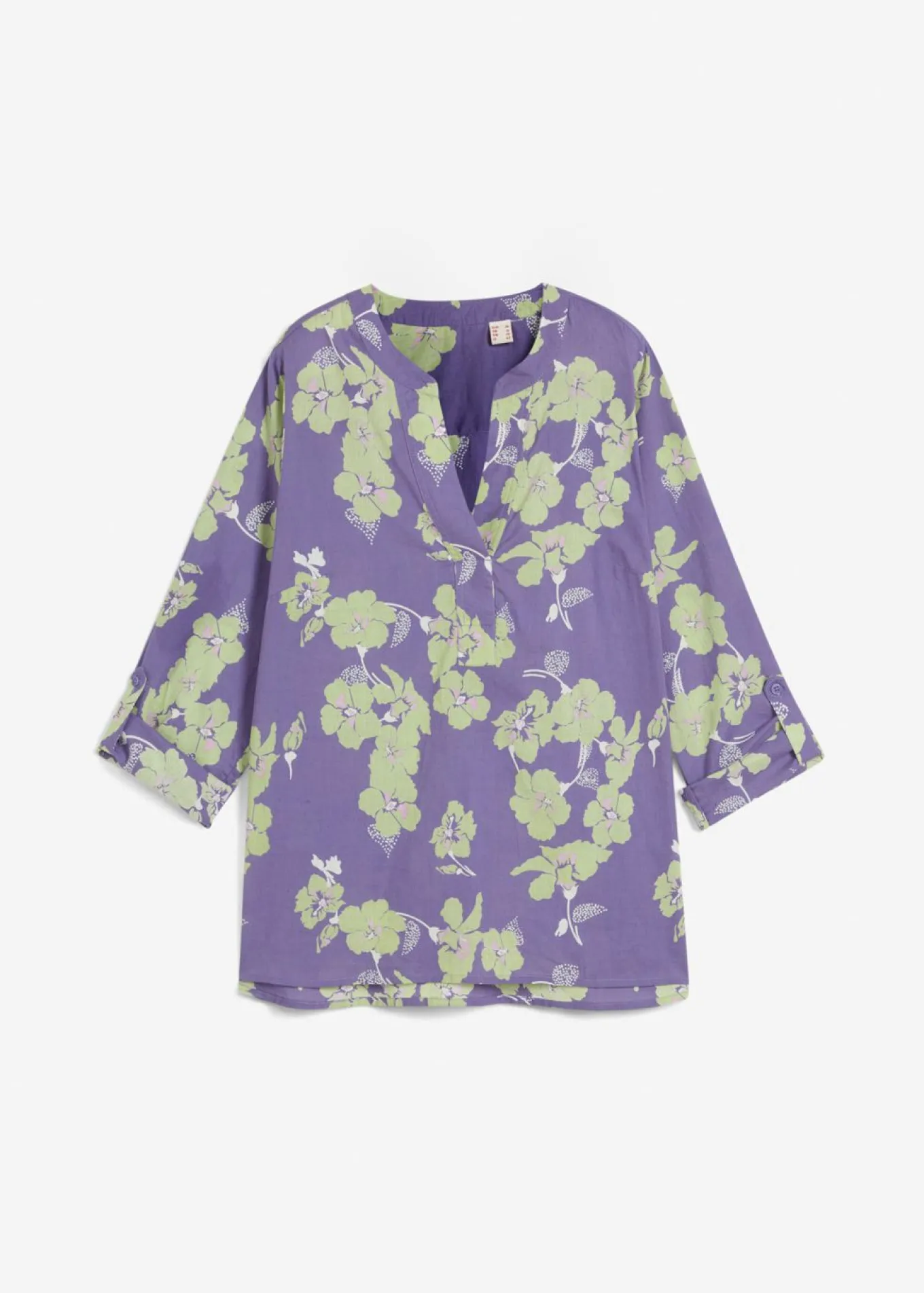 Blusa tipo túnica de algodón puro