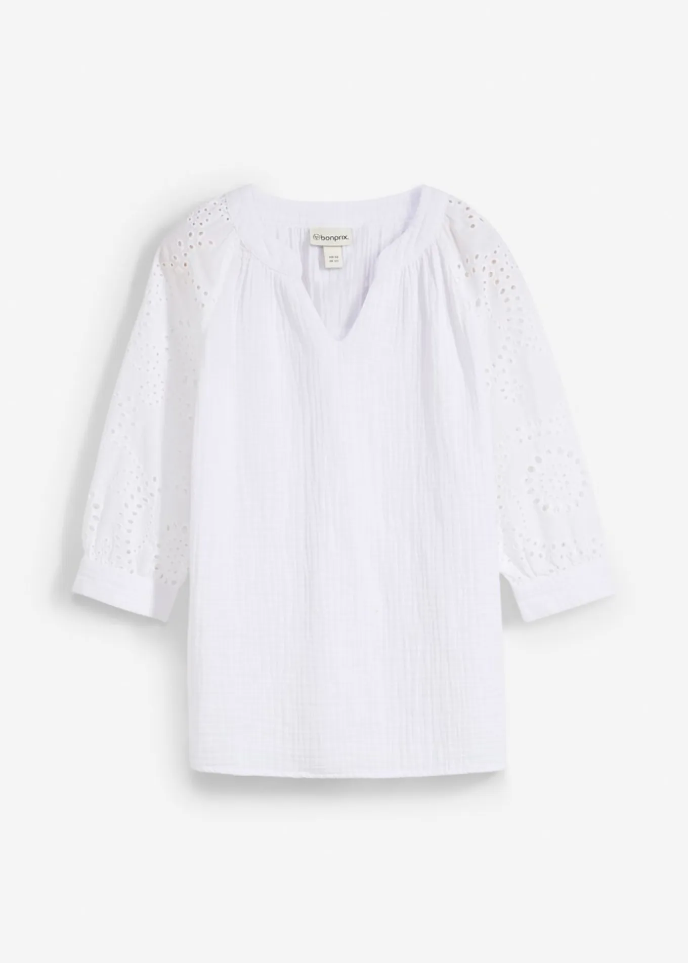 Blusa tipo túnica de muselina ligera
