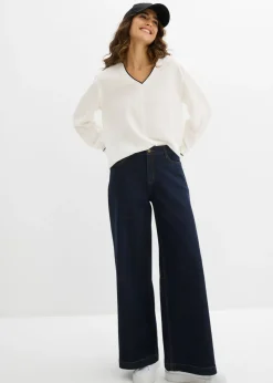 Blusa tipo túnica de viscosa fluida