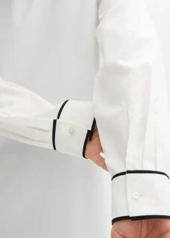 Blusa tipo túnica de viscosa fluida