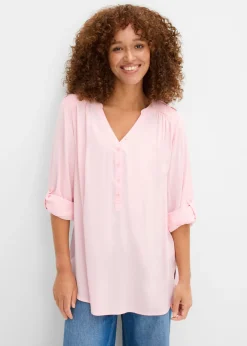 Blusa tipo túnica de viscosa suave