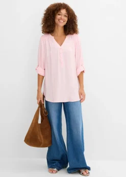Blusa tipo túnica de viscosa suave